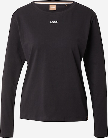 BOSS Black - Camiseta para dormir en negro: frente