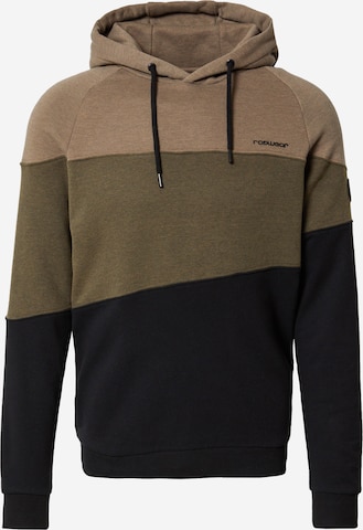 Ragwear Sweatshirt 'THRES' in Brown: front