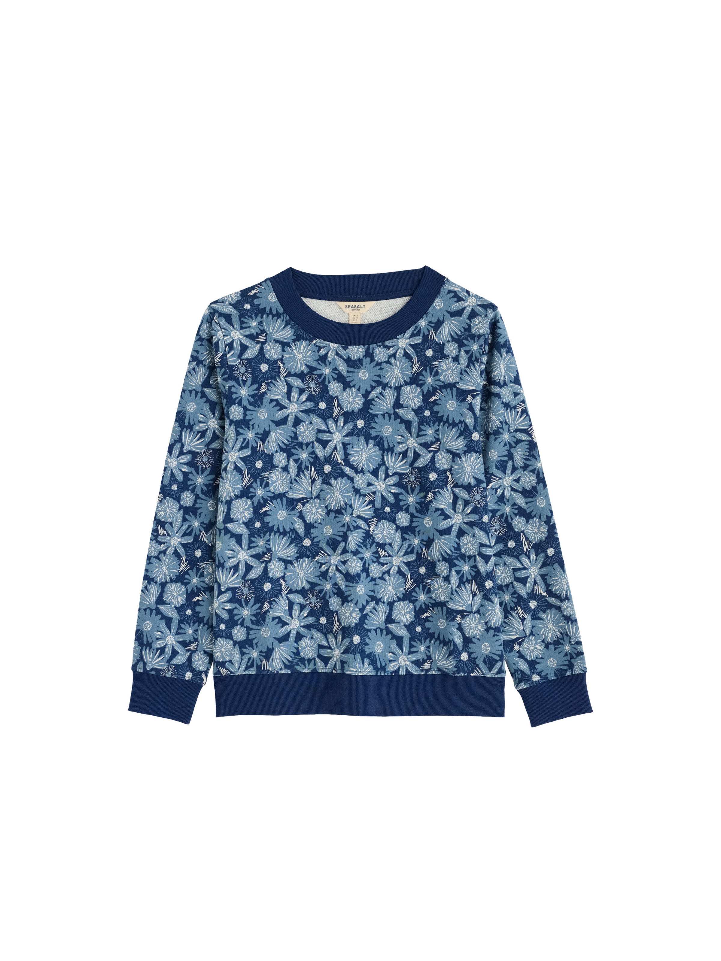Sweat-shirt 'Bright Wave' Seasalt Cornwall en bleu : devant
