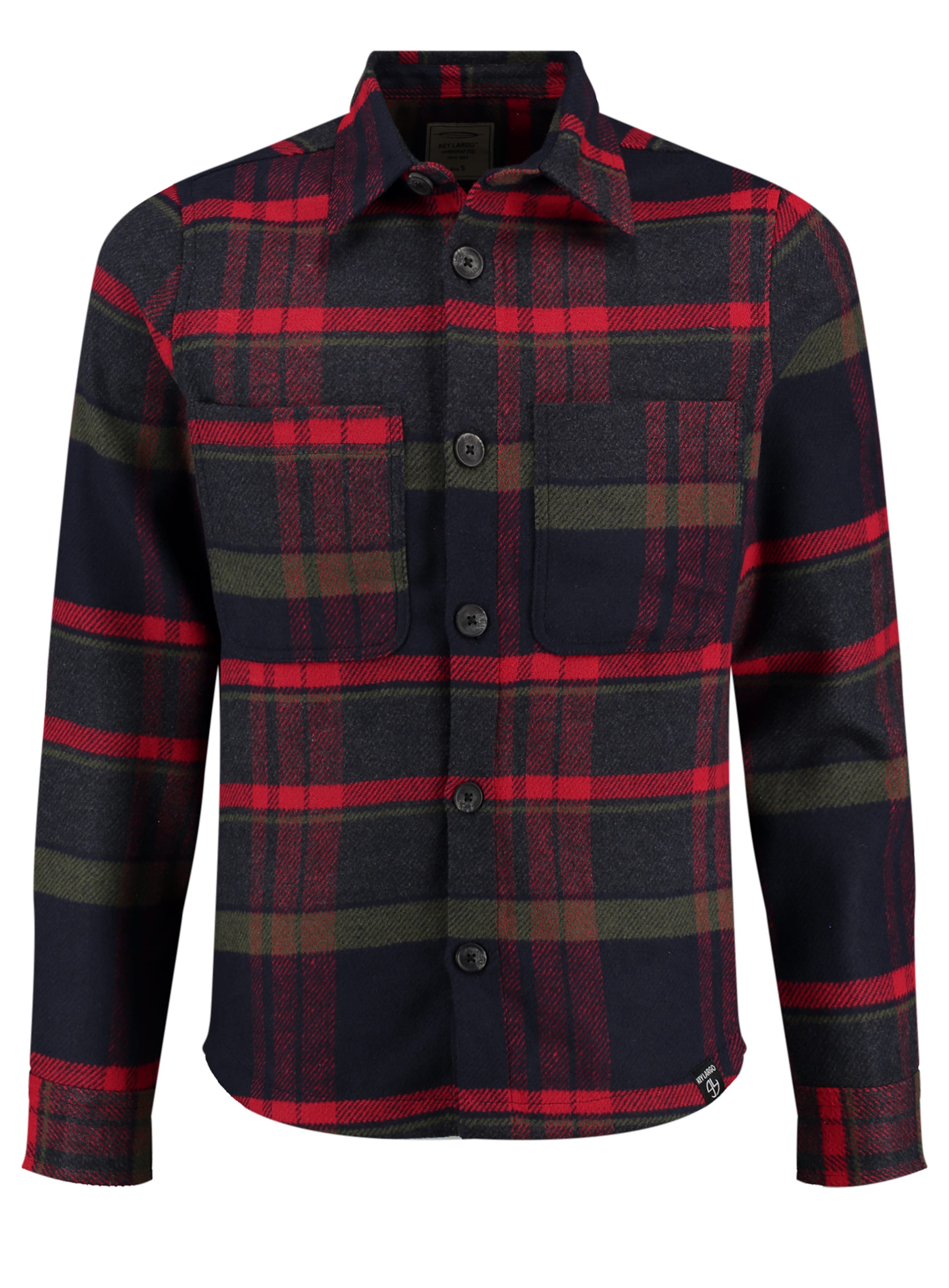 Key Largo Košeľa ' ZERMATT ' - Sivá: predná strana