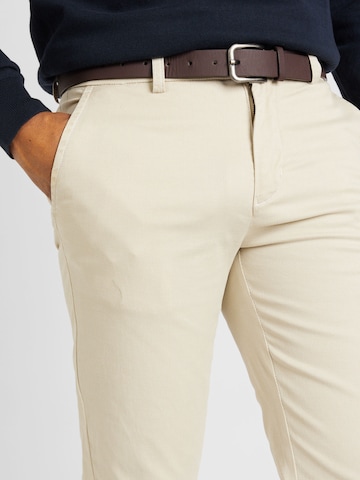 Lindbergh - Slimfit Calças chino em branco