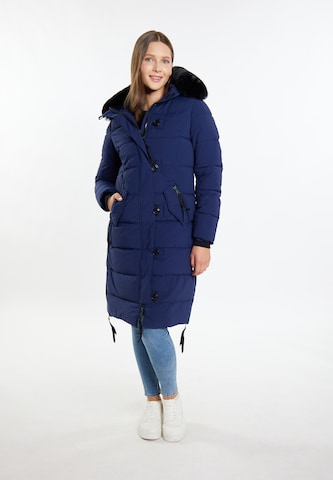 MYMO Winter coat in Blue: front