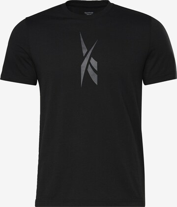 Reebok Functioneel shirt 'Edgeworks' in Zwart: voorkant