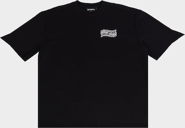 Maglietta 'Mirrored' di Dropsize in nero: frontale