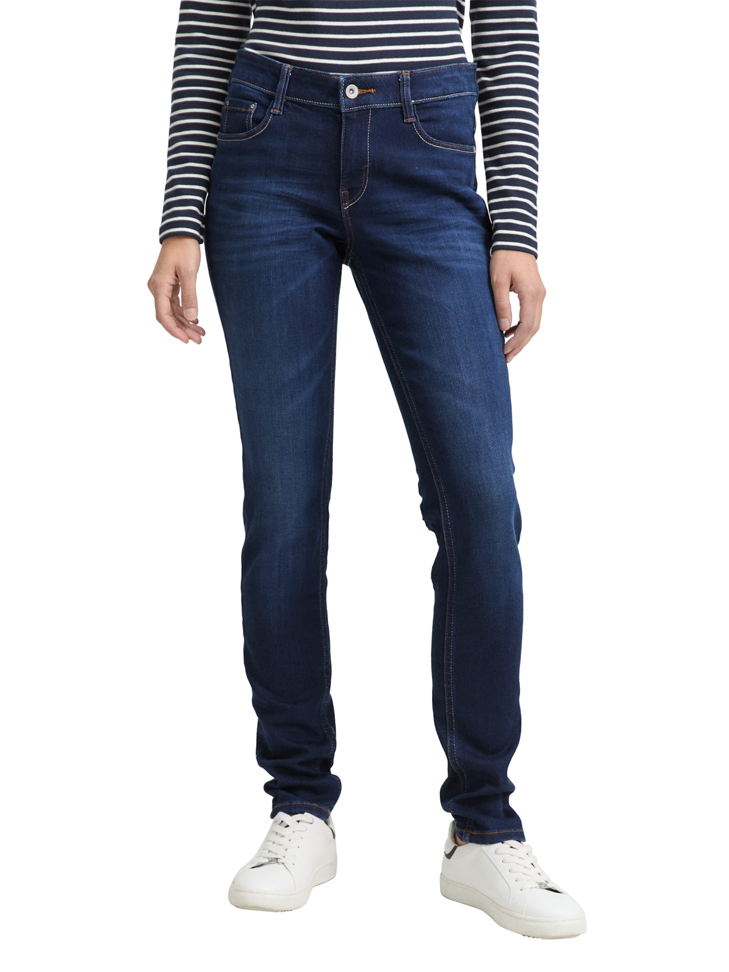 Skinny Jean 'Lucie' TOM TAILOR en bleu : devant