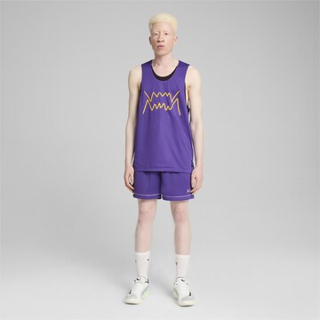 PUMA Regular Sports trousers in Purple