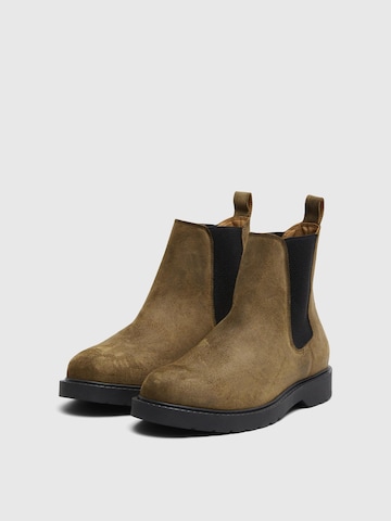 SELECTED Chelsea Boots i grøn