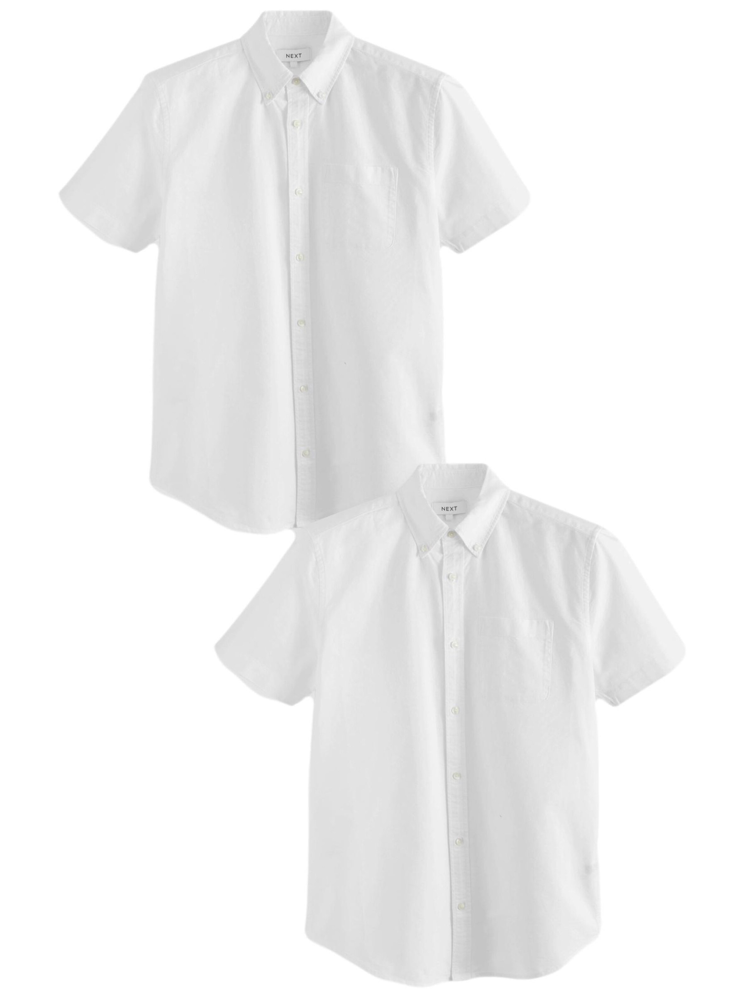 Next Средняя посадка Рубашка в Белый: спереди