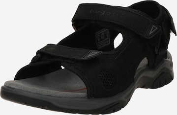 Sandales de randonnée bugatti en noir : devant