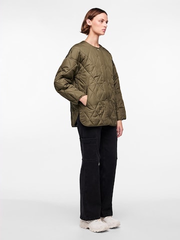 PIECES Between-Season Jacket 'STELLA' in Green