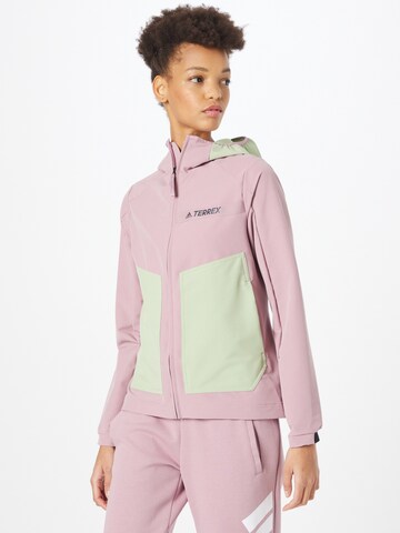 ADIDAS TERREX Outdoorjacke in Lila: predná strana