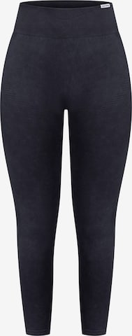 Smilodox Skinny Leggings 'Batik Scrunch' in Schwarz: predná strana