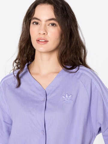 ADIDAS ORIGINALS - Vestido camisero 'Baseball' en lila