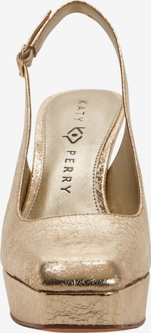 Katy Perry Дамски обувки на ток с отворена пета в злато