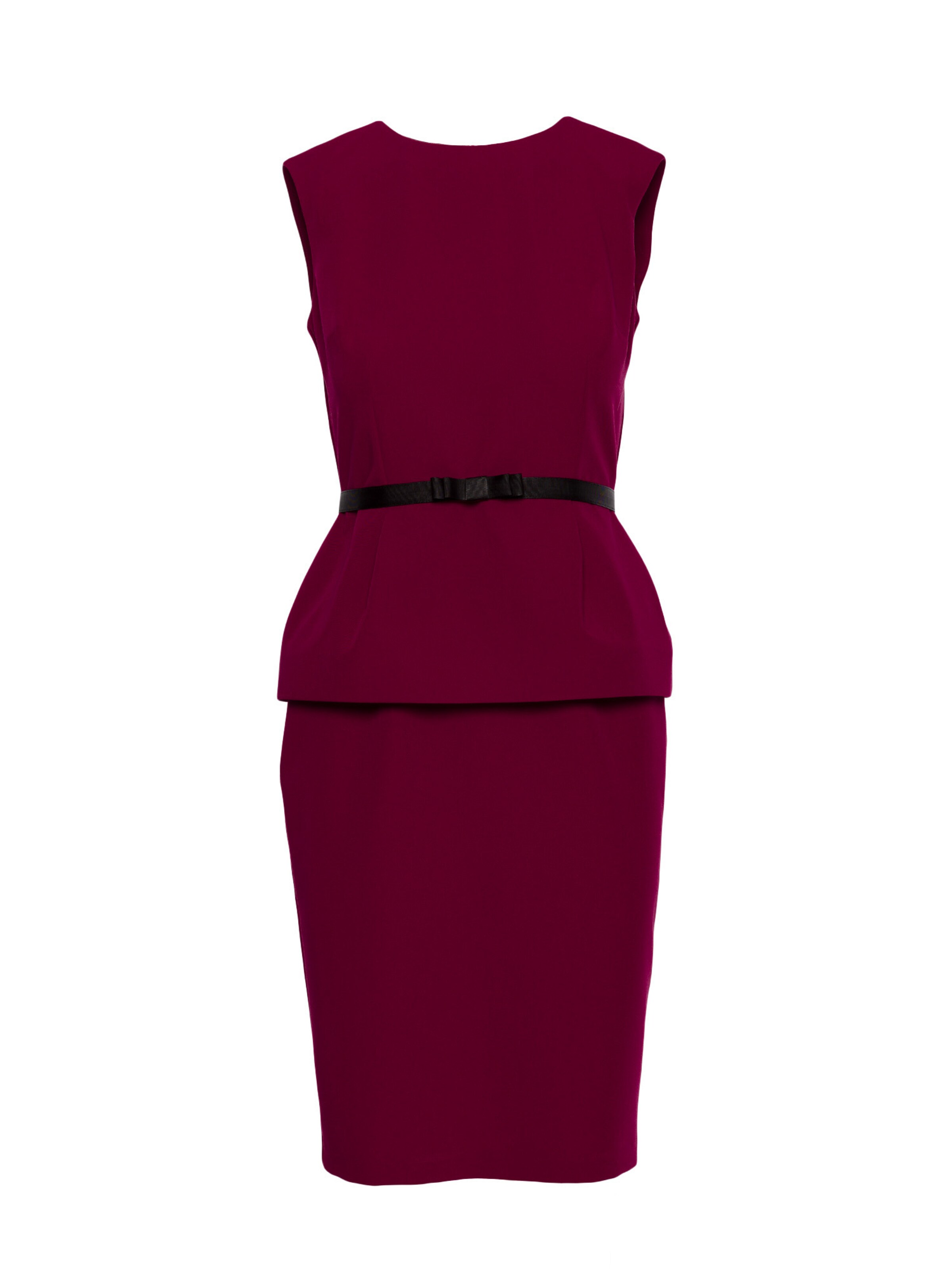 Stylove Sukienka 'Sukienka ołówkowa z baskinką' w kolorze czerwony: przód