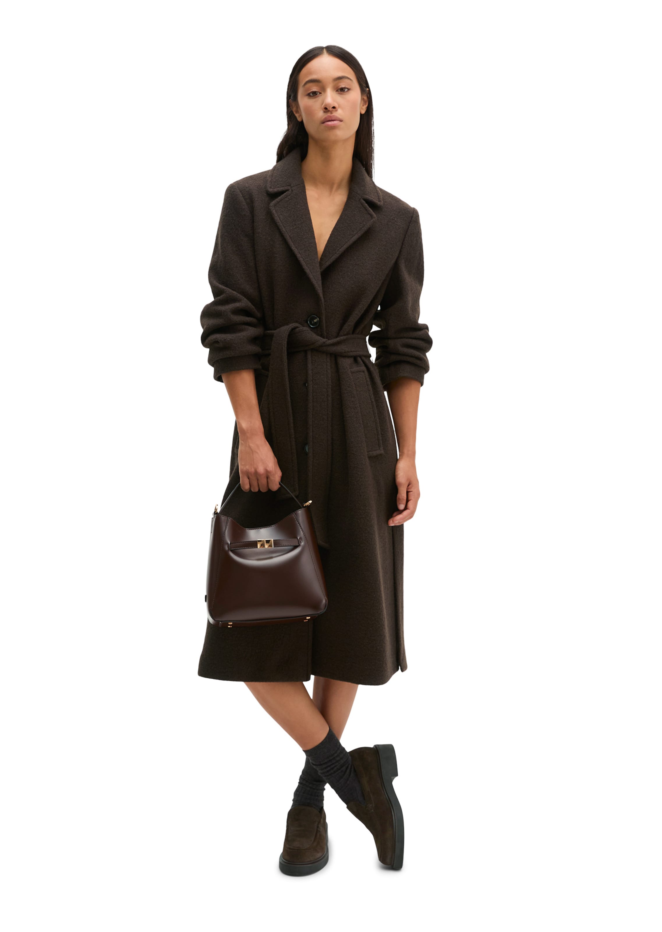 Marc O'Polo Shoulder bag 'Tilda ' in Brown: front