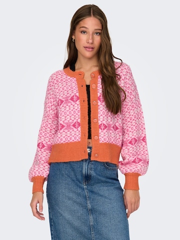 Cardigan 'DEA' ONLY en orange : devant