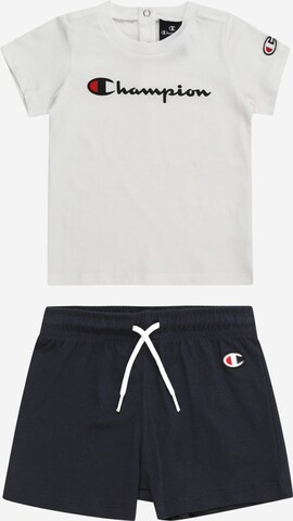 Champion Authentic Athletic Apparel Set in White: front