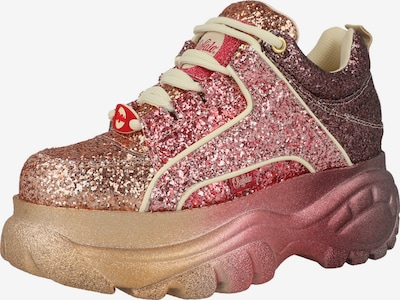 BUFFALO Sneaker in gold / rosegold / apricot / weinrot, Produktansicht