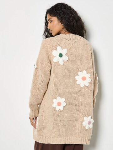 Apricot Knitted costume cardigan ' ' in Grey