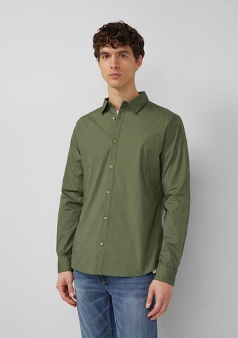 Coupe slim Chemise s.Oliver en vert : devant