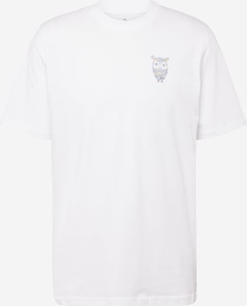 Maglietta di KnowledgeCotton Apparel in bianco: frontale