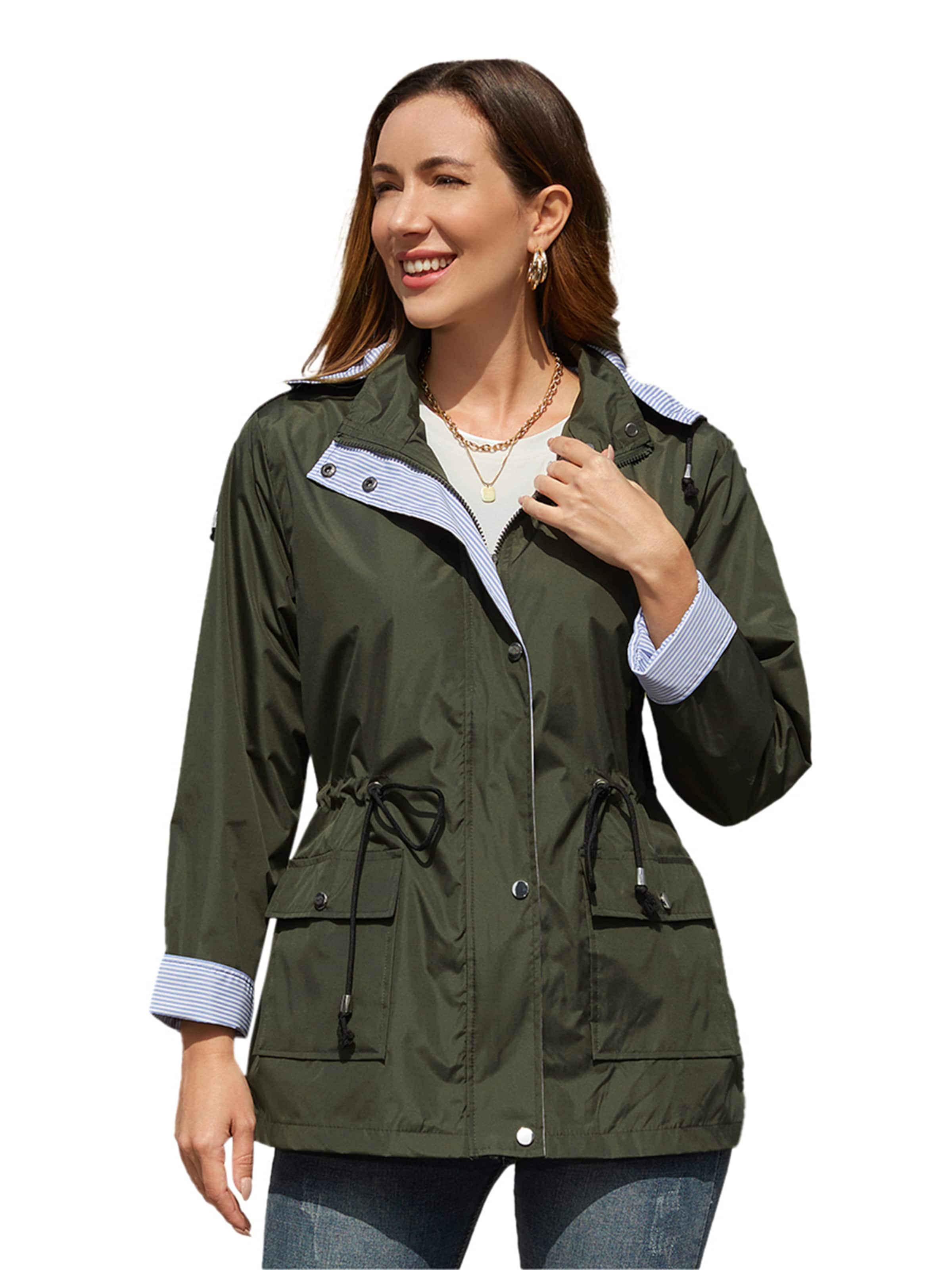Youthup Between-Season Jacket in Green: front