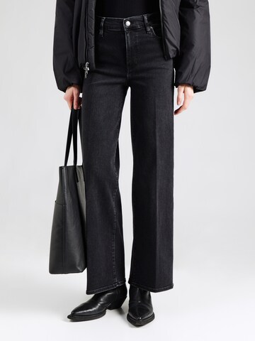 Wide leg Jeans de la FRAME pe negru: față