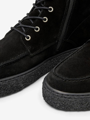 Bianco Ботинки на шнуровке 'BIACHAD' в Черный