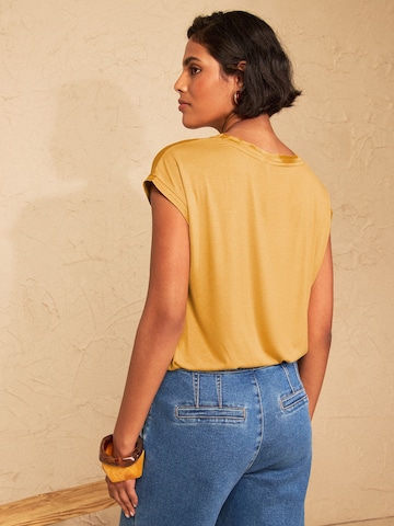 love & roses Shirt in Yellow