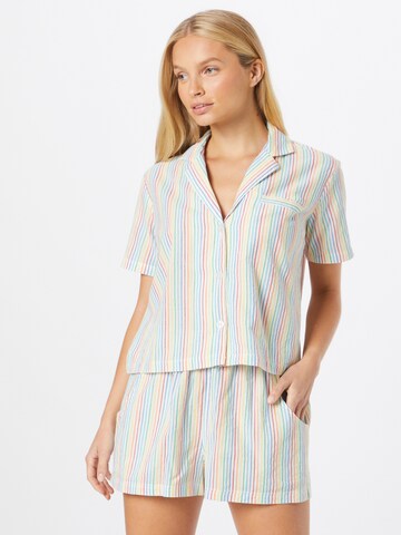 Nasty Gal Korte pyjama in Wit: voorkant