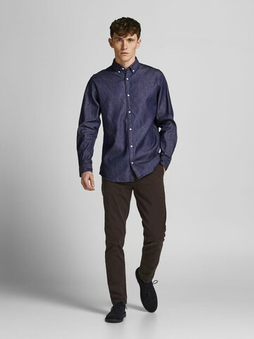 JACK & JONES Slim Fit Hemd in Blau