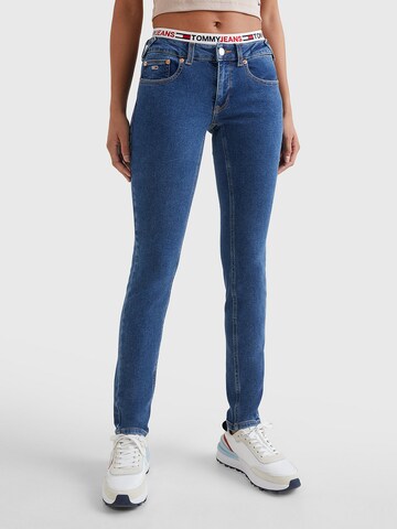 Tommy Jeans Skinny Jeans in Blue: front