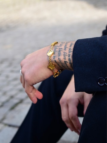 Eternal Bracelet 'Raw Clover' in Gold: front