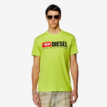 T-Shirt 'T-DIEGOR-DIV' DIESEL en vert : devant