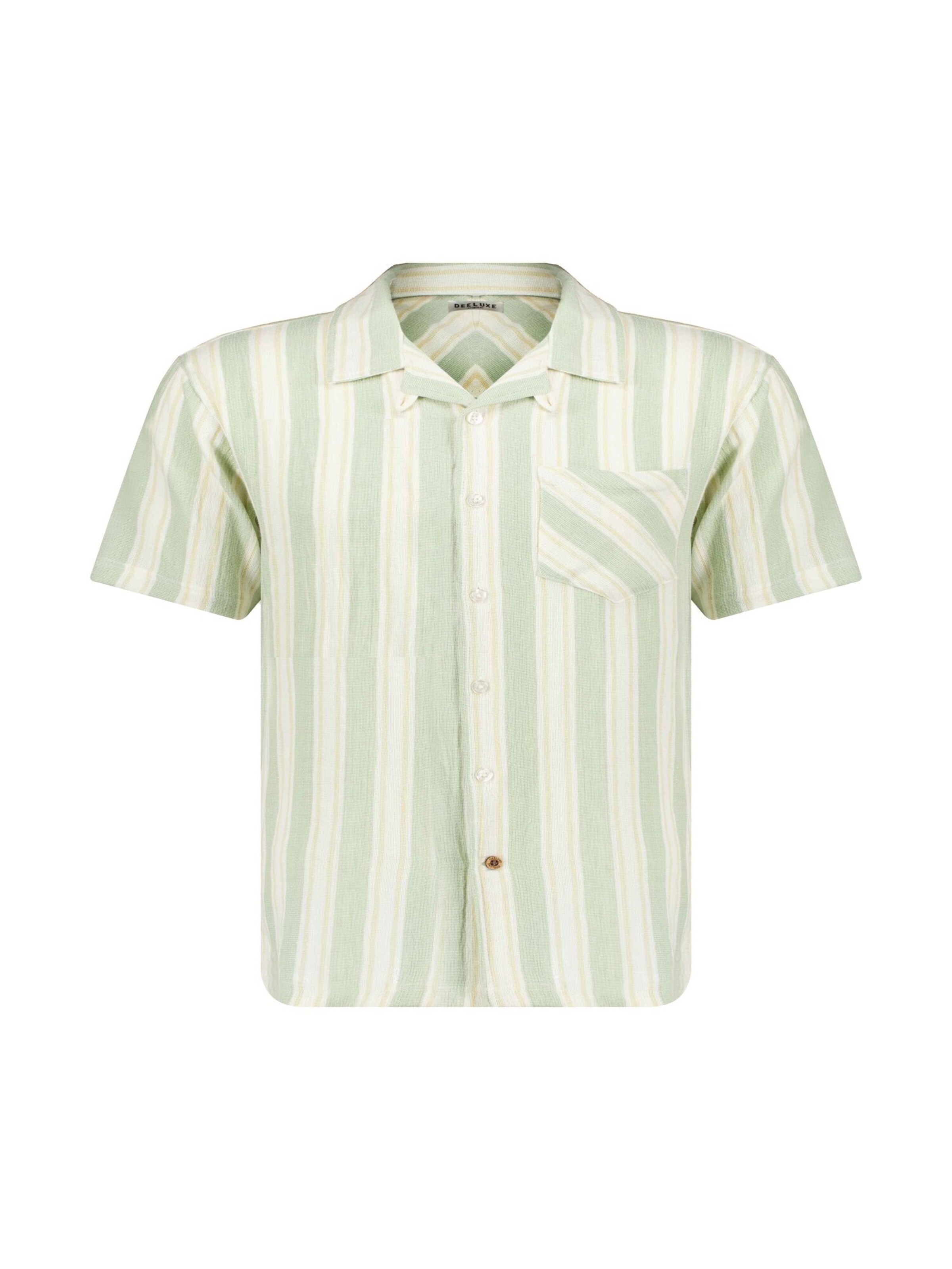 Coupe regular Chemise 'Curries' Deeluxe en vert : devant