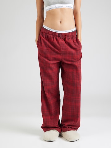Pantalon de pyjama Calvin Klein Underwear en rouge : devant