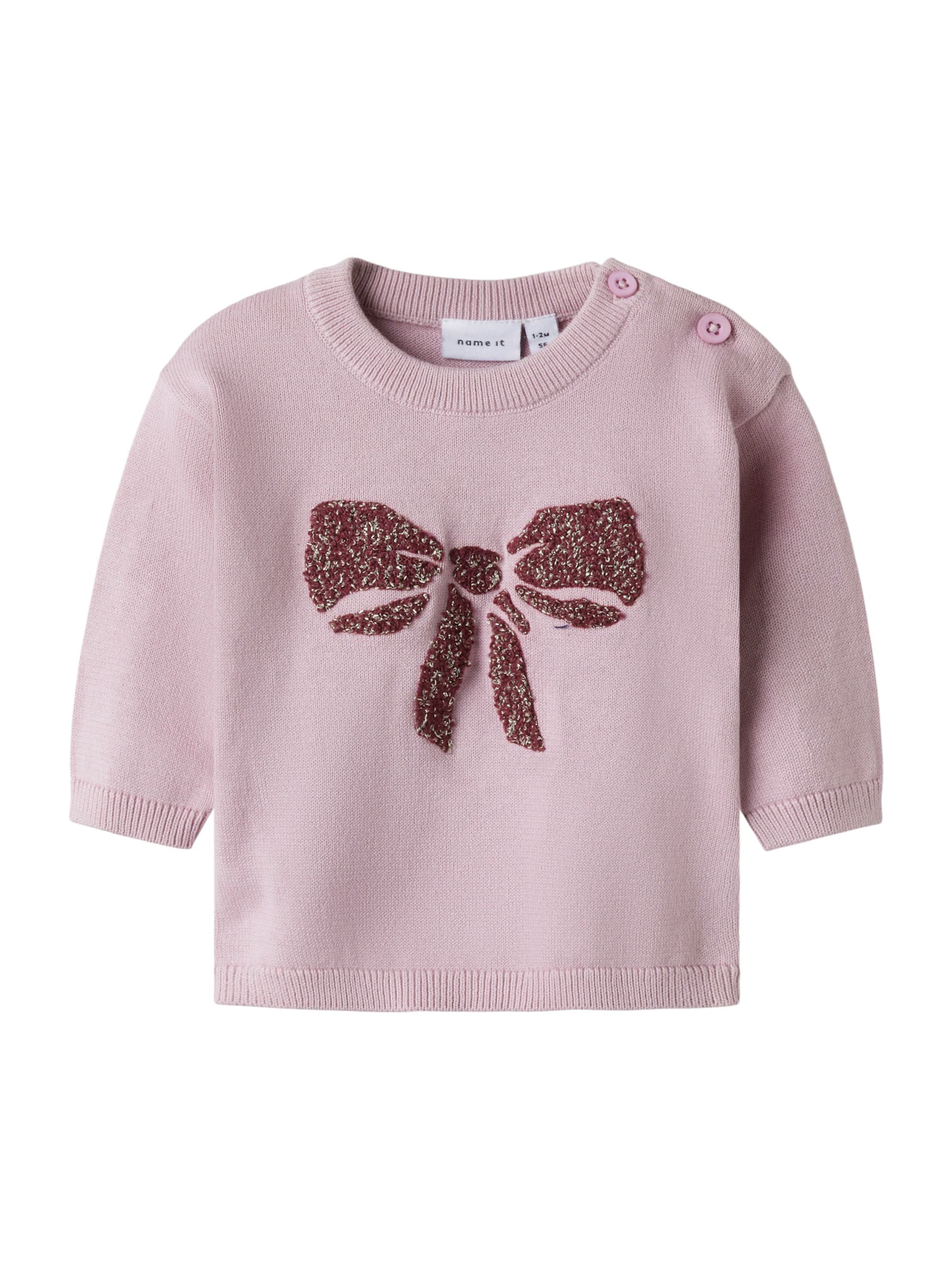 NAME IT Sweter &#x27;NBFREBOW&#x27; w kolorze fioletowy: przód