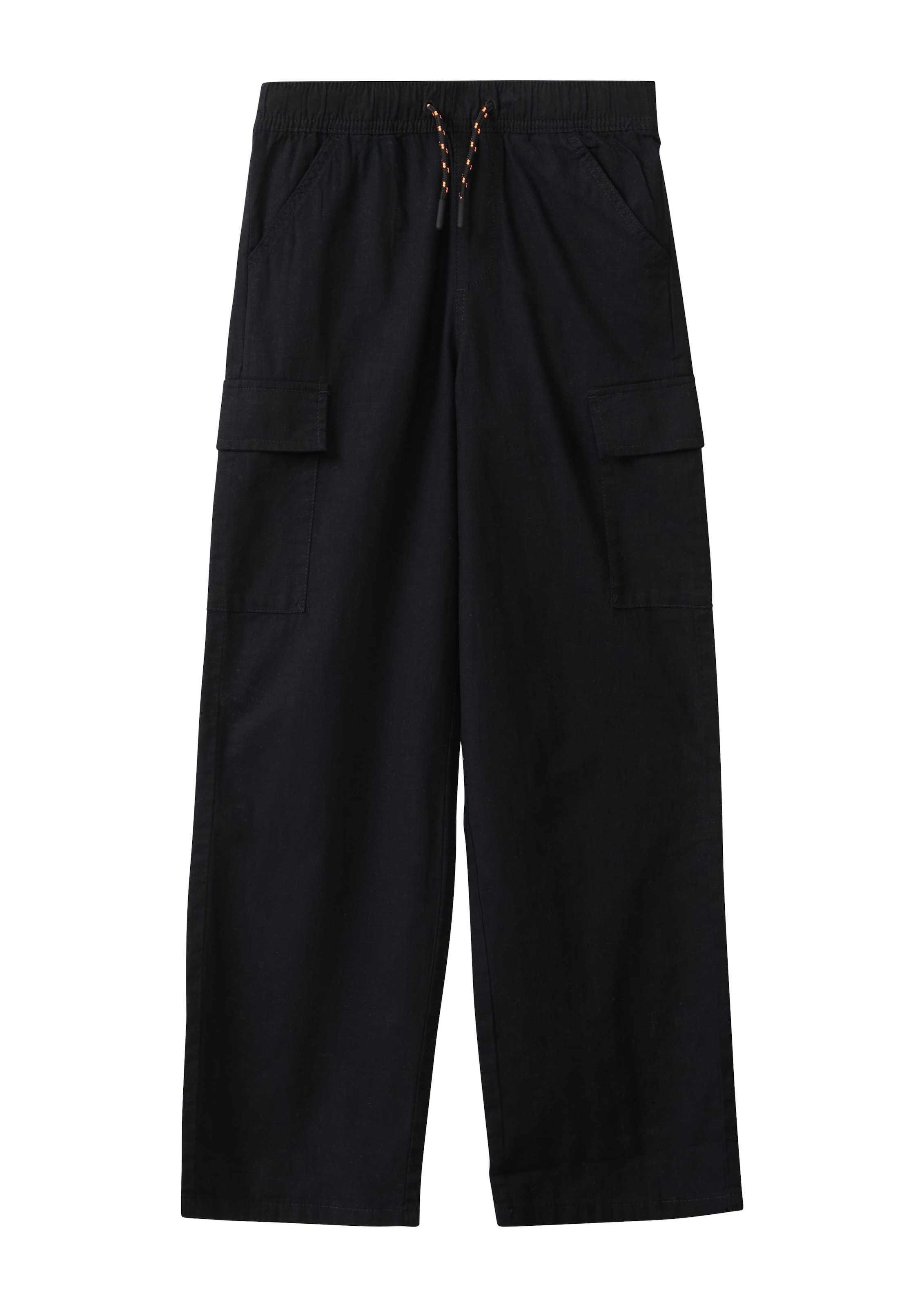 s.Oliver Wide leg Broek in Zwart: voorkant