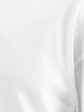 ALPHA INDUSTRIES T-shirt i vit