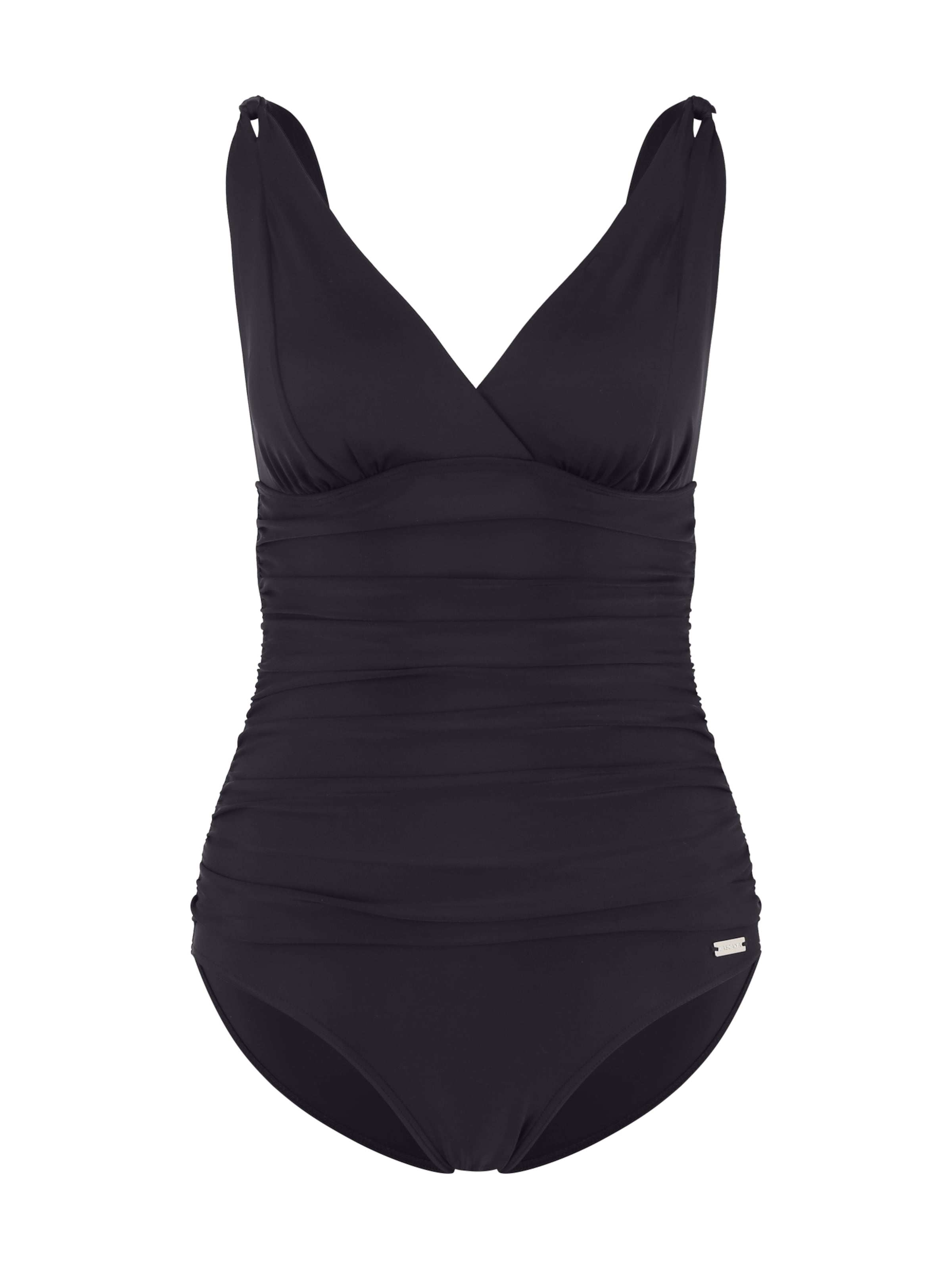 LASCANA Triangle Swimsuit 'Laura' in Black: front