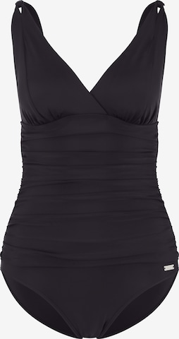 LASCANA Triangle Swimsuit 'Laura' in Black: front