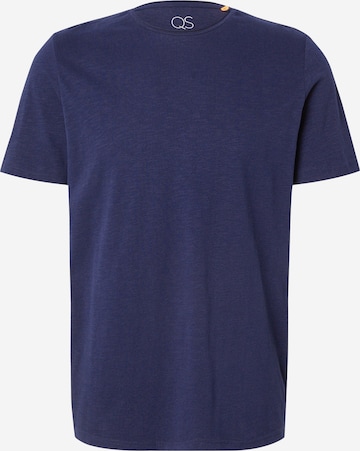 QS Shirt in Blau: Vorderseite