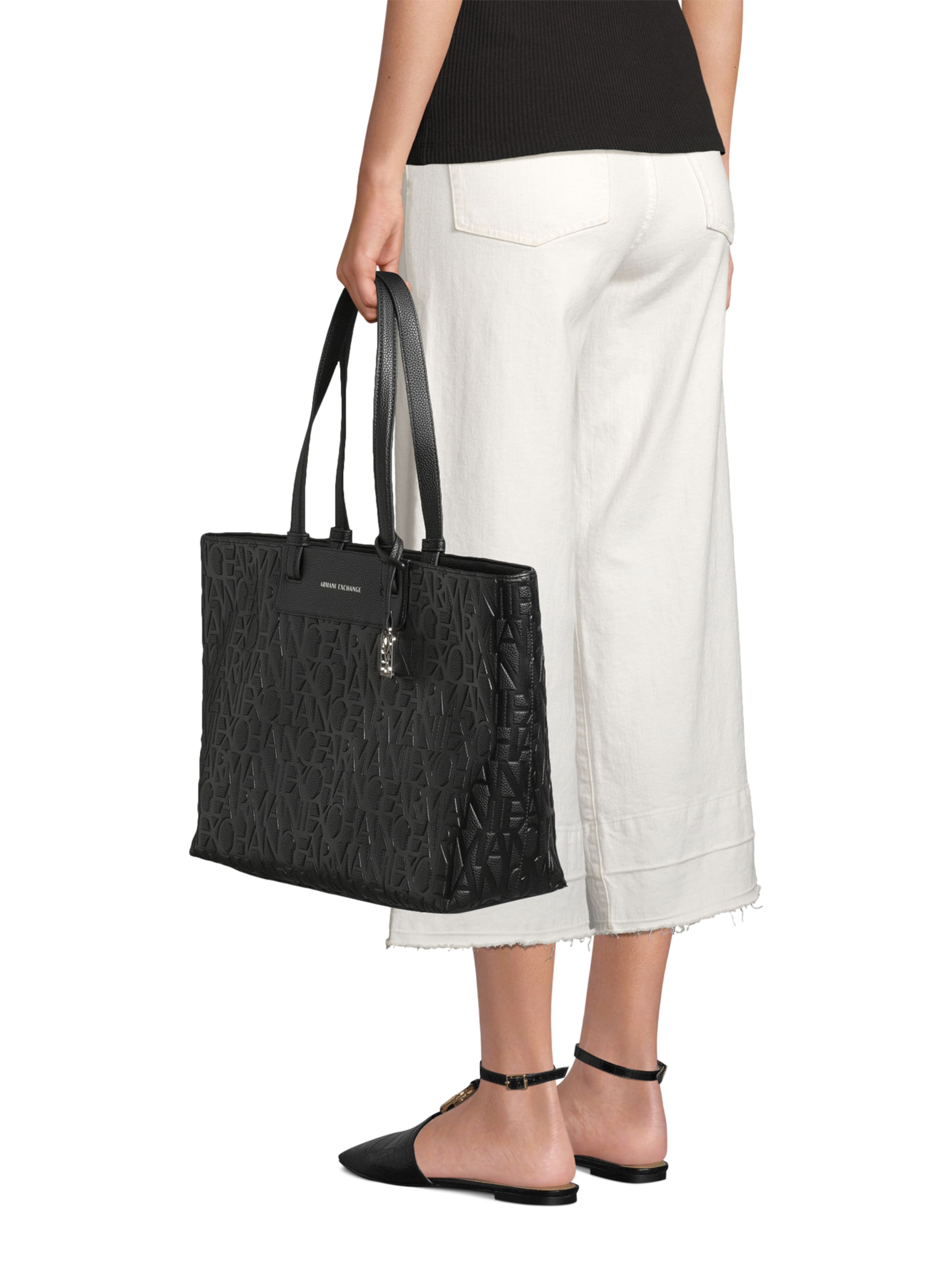 ARMANI EXCHANGE Шоппер 'LIZ' в Черный