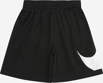 NIKE - Regular Calças de desporto 'SWOOSH' em preto: frente