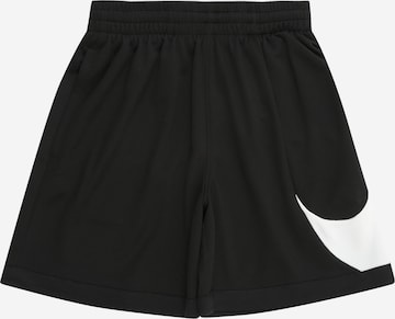 NIKE - regular Pantalón deportivo 'SWOOSH' en negro: frente