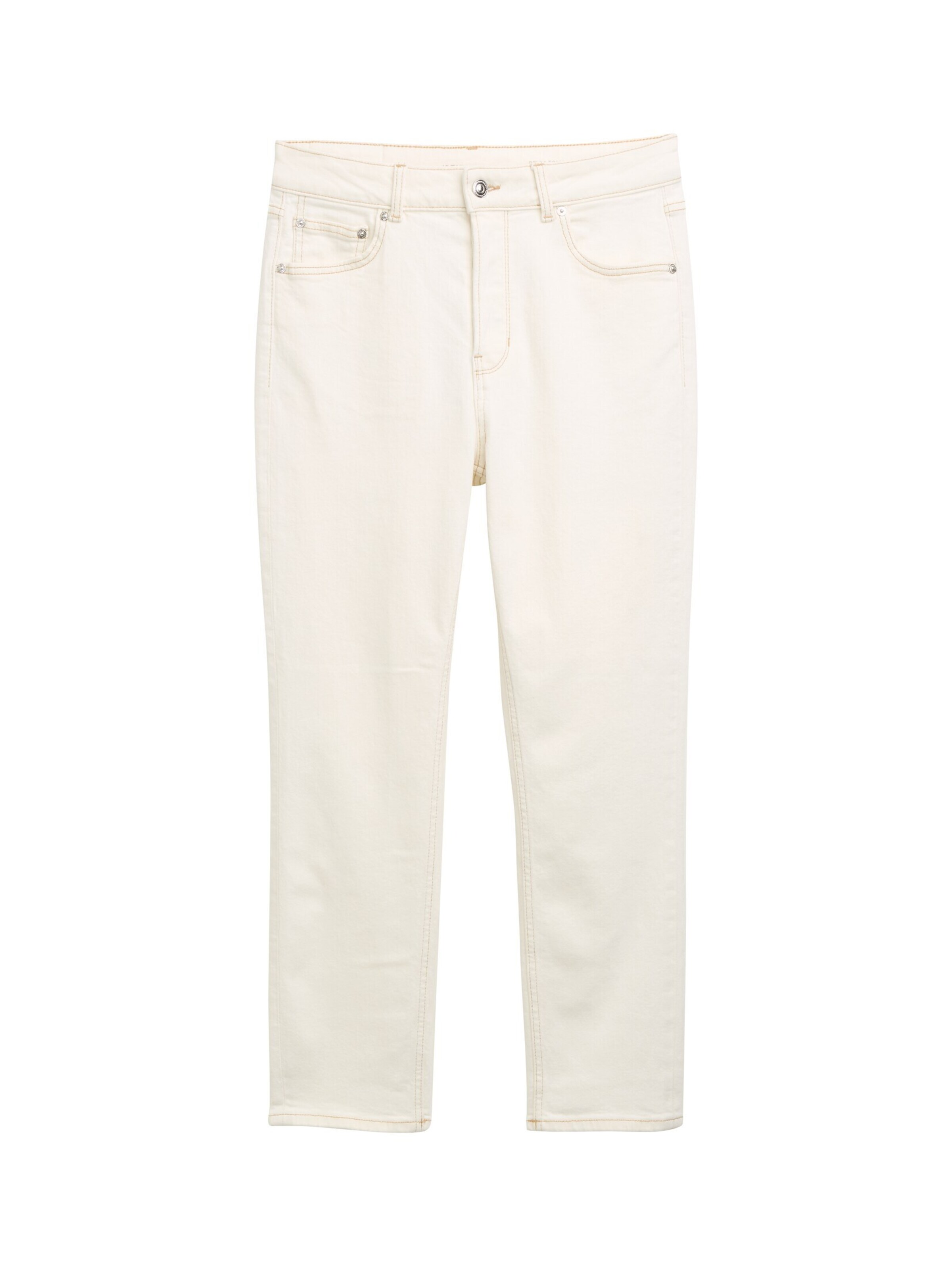 Jean 'Lotte' TOM TAILOR DENIM en blanc : devant