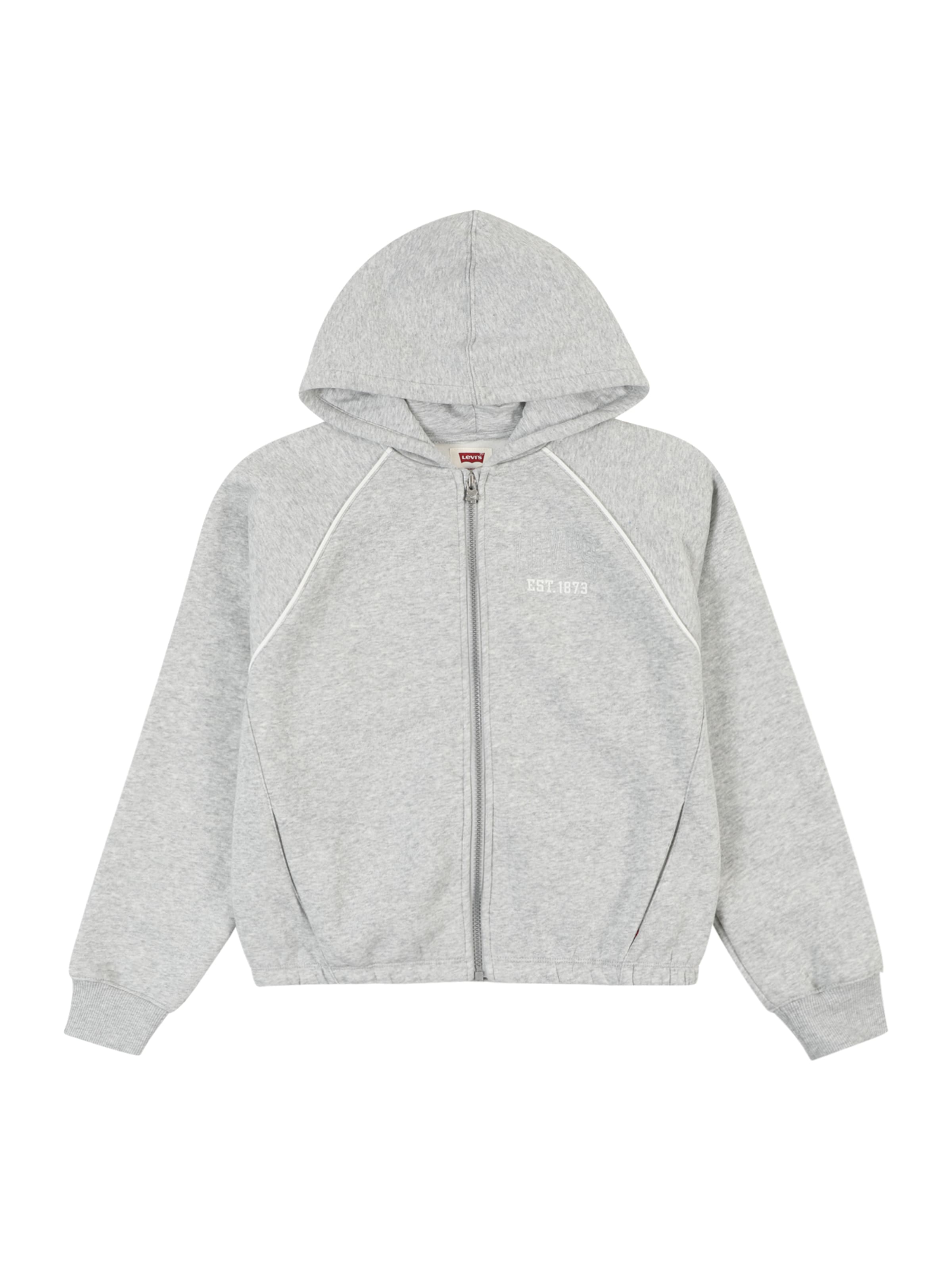 Levi's Kids Sweatvest 'MEET AND GREET' in Grijs: voorkant