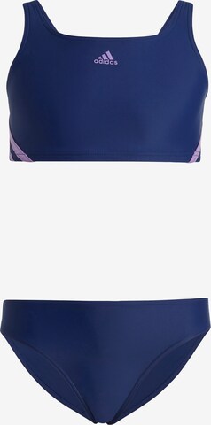 ADIDAS PERFORMANCE Bustier Sportieve badmode in Blauw: voorkant