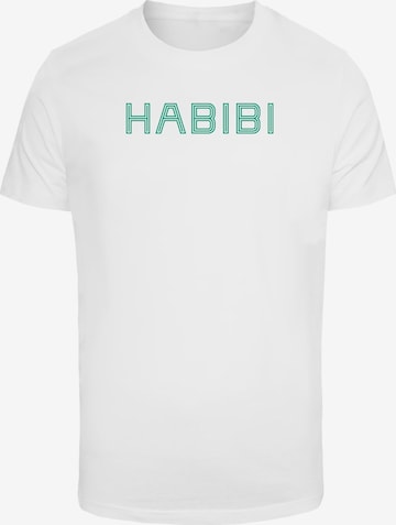 T-Shirt 'Habibi' Mister Tee en blanc : devant